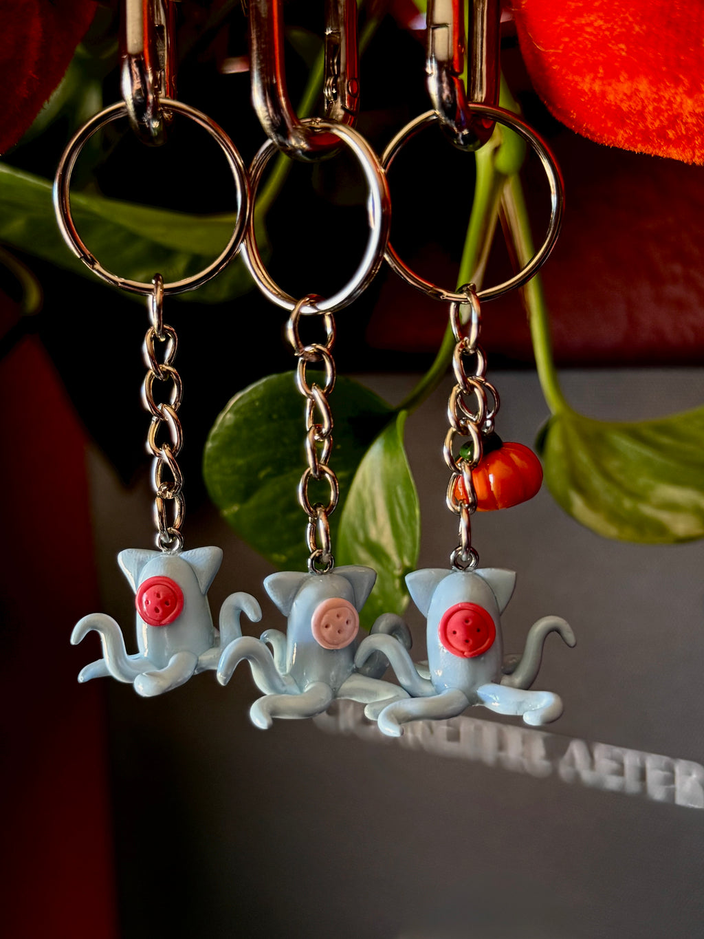 Coraline Squid Keychain