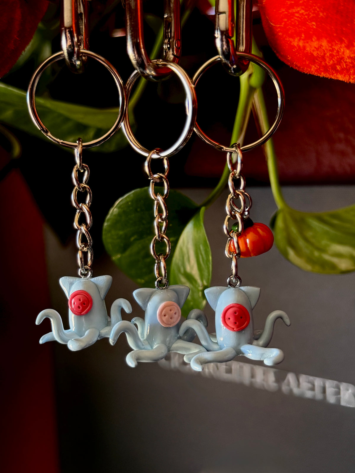 Coraline Squid Keychain